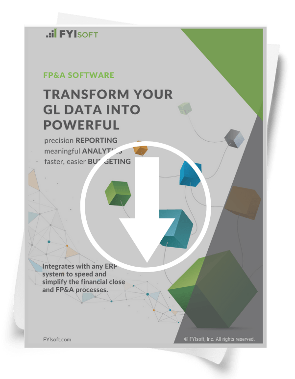 fp&a software brochure cover