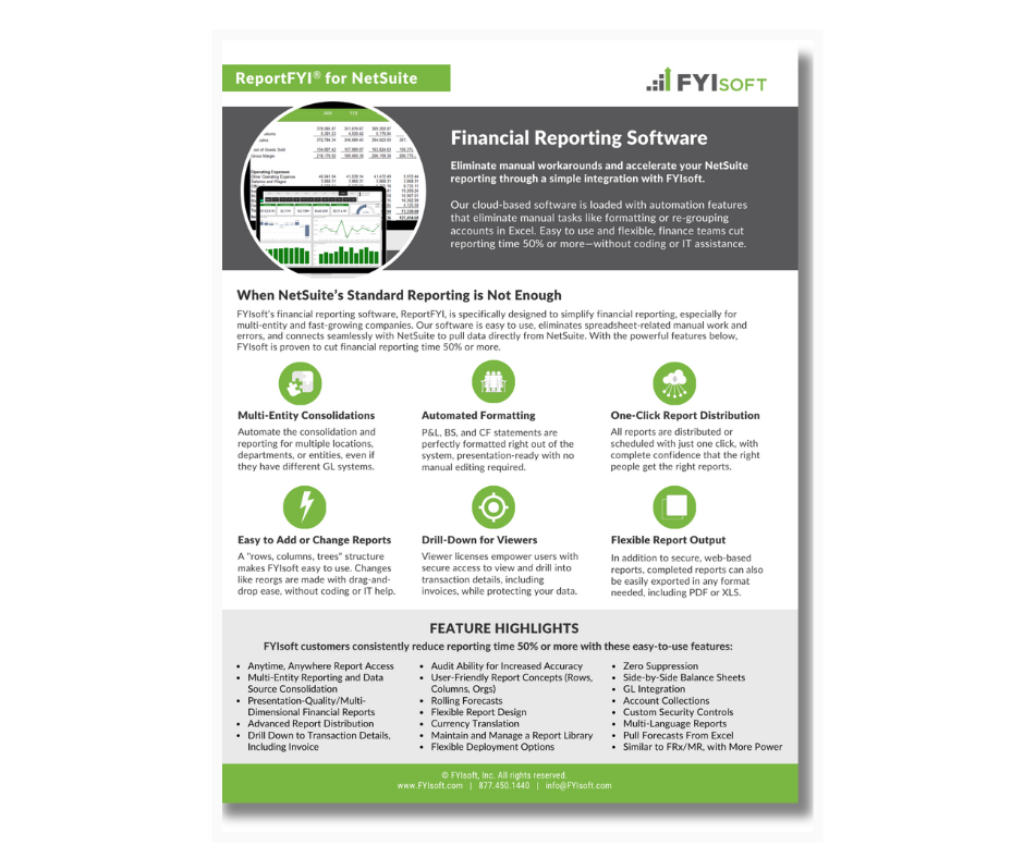ReportFYI for NetSuite financial reporting