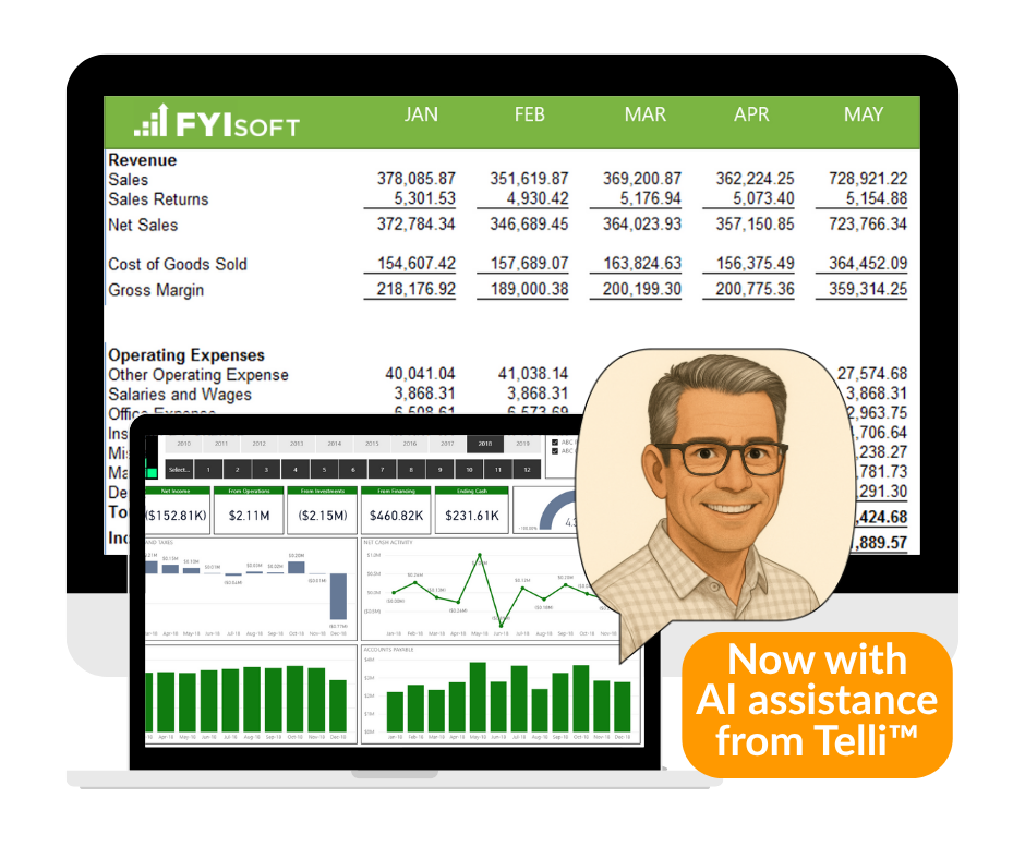 FYIsoft financial reporting solutions with AI assistance