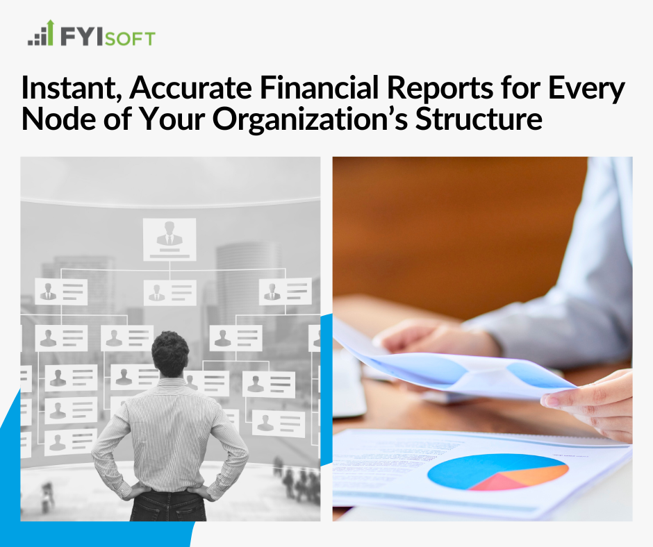 Organization tree showing how entities, departments, and locations roll up for consolidated financial reporting