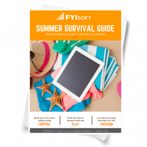 FYIsoft eBook - Summer Survival Guide for Finance Leaders Cover Image